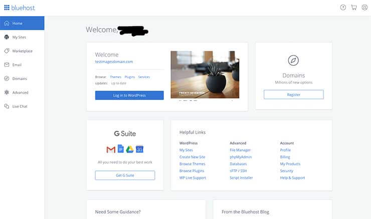 Bluehost CPanel